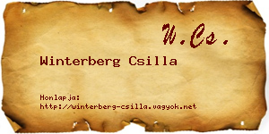 Winterberg Csilla névjegykártya